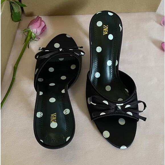 RARE!!! ZARA Heeled Sandals NWT - Picture 4 of 16